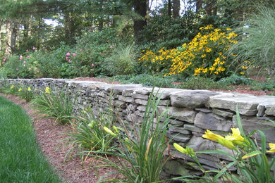 Inspiration for a traditional landscaping in Boston.