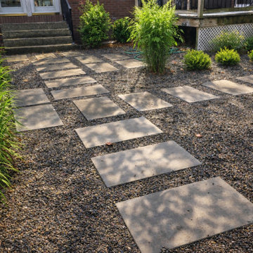 Modern Pea Stone Patio Installation in Clifton Park, NY