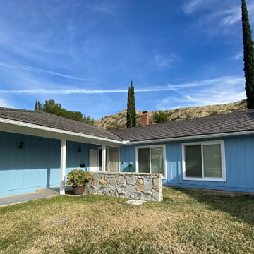 Exterior Paint + Rain Gutters
