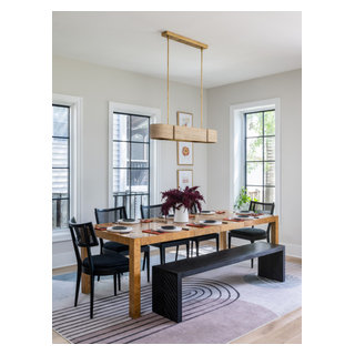 North Arlington Organic Modern Custom Home - Transitional - Dining Room ...