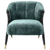 Green Upholstered Barrel Chair, Eichholtz Pavone