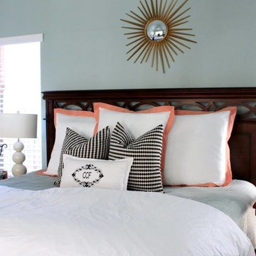 A fresh and bright master bedroom