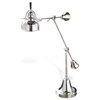 Caden Vintage Silver Metal Adjustable Task Lamp