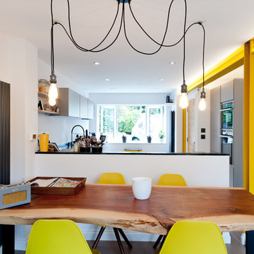 Eclectic Kitchen with Pops of Colour