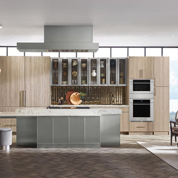 Omega Cabinetry: Modern Textured Laminate Kitchen