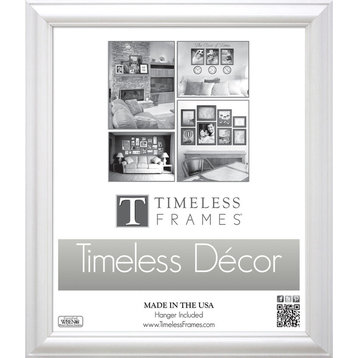 Brenna Wood Picture Frame, White, 8''x10''
