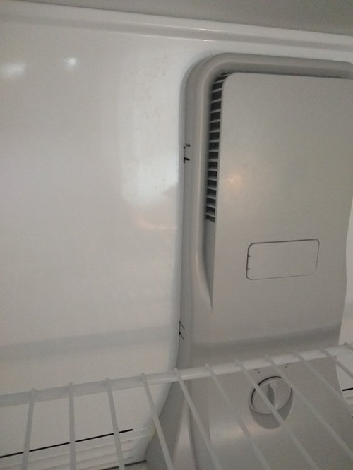 Ice on Floor of Top Freezer in Fridge Whirlpool Model WRT311FZDW