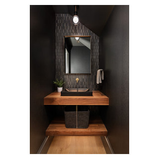 Modern Ramble Residence - Rustic - Powder Room - Other - by Northside ...