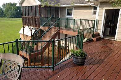 Inspiration for a backyard deck remodel in Other