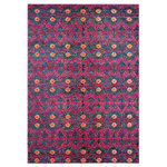 Safavieh - Safavieh Monaco Collection MNC213 Rug, Pink/Multi, 6'7" X 9'2" - Free-spirited and vibrantly colored, the Safavieh Monaco Collection imparts boho-chic flair on fanciful motifs and classic rug designs. Contemporary decor preferences are indulged in the trendsetting styling and addictive look of Monaco. Power-loomed using soft, durable synthetic yarns creating an erased-weave patina that adds distinctive character to room decor.