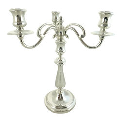 Christofle - Consigned Vintage Christofle "Albi" 3-arm Candleabra - Candleholders