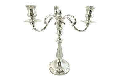 Consigned Vintage Christofle "Albi" 3-arm Candleabra