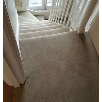 Grey Stairs Carpet Installation