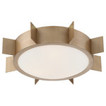 Crystorama - Solas 3 Light Vibrant Gold Ceiling Mount - With an impressive steel body and sunburst design, the Solas collection is an eye-catching focal point to a room. This timeless style provides a clean, classic look to any space and design style.