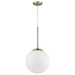 Acclaim Lighting - Trend Lighting Solea 2-Light Pendant With Antique Brass Finish TP30002ATB - Bring mid-century modern style to your space with Solea. Solea features large, opal glass globes and an antique brass finish. A modern yet timeless design that will never go out of style.