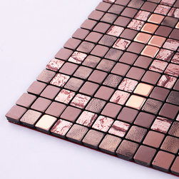 Kitchen Backsplash Design Decor Art Brown Aluminum Interior Wall Decorative - Tile