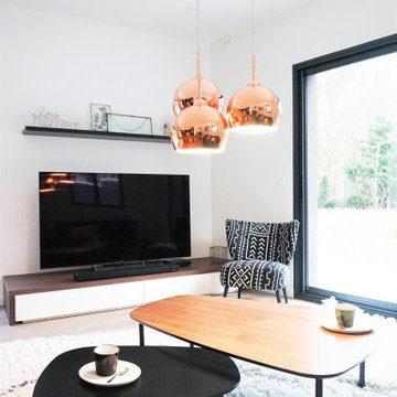 Aménagement et décoration d'une maison neuve de constructeur
