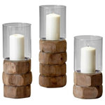 Cyan Lighting - Cyan Lighting Medium Hex Nut - 5.5 Inch Candleholder, Natural Wood Finish - Medium Hex Nut 5.5 Inch Candleholder Natural Wood *UL Approved: YES *Energy Star Qualified: n/a *ADA Certified: n/a *Number of Lights:  *Bulb Included:No *Bulb Type:No *Finish Type:Natural Wood