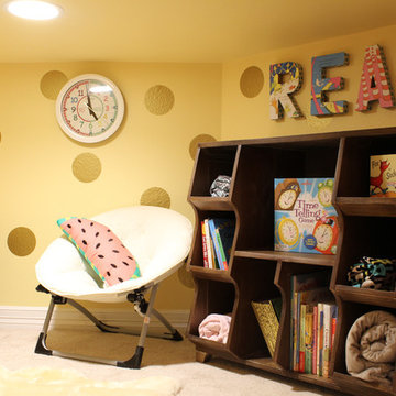 Storage Closet turned Reading Nook & Mudroom