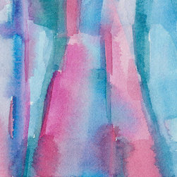 Teal Magenta And Turquoise Abstract - Fine Art Prints