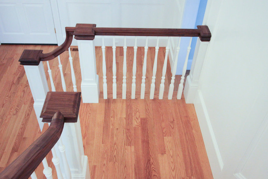 Elegant Wall-Mounted Craftsman Style Staircase, Arlington VA 22205