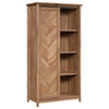 Bookcase, Open Shelves & Reversible Herringbone Patterned Door, Sindoori Mango