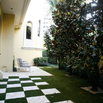 Pavers and Pathways with Artificial Grass