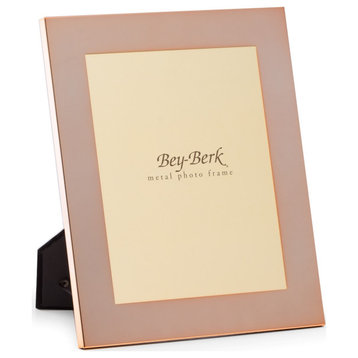 Copper Finished 8"x10" Picture Frame, Easel Back