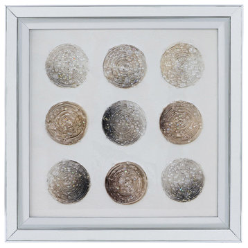 Ares Wall Accent, Silver/White/Bronze