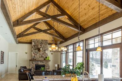Inspiration for a rustic home design remodel in Other