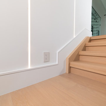Modern Fluted Feature Walls with LED Reveal | Tampa Bay