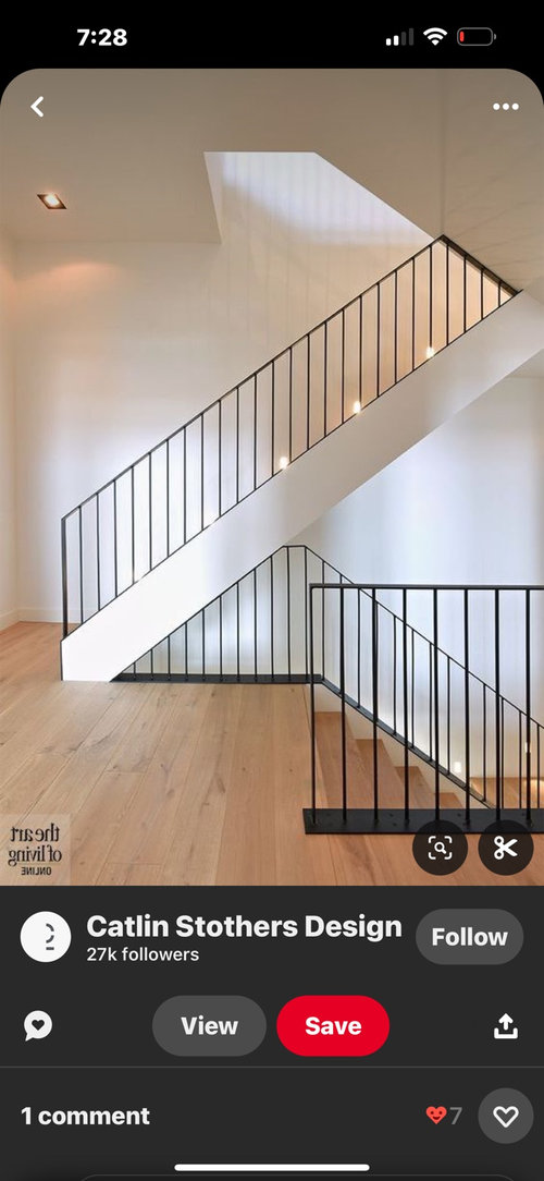 Stair railing which sheen?