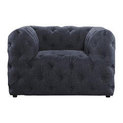 Carnegie Tufted Upholstered Club Chair - Armchairs And Accent Chairs