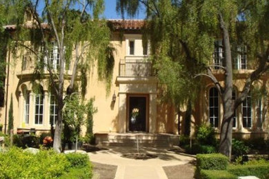 Example of a large two-story exterior home design in San Francisco