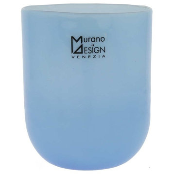 GlassOfVenice Murano Glass Luminoso Tumbler - Light Blue