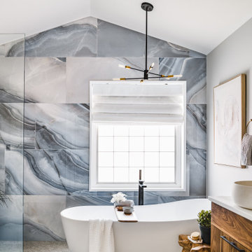 Modern bathroom remodel