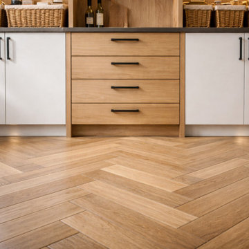 Built-In Pantry Cabinet Drawers with Modern Wood Finish – Dallas