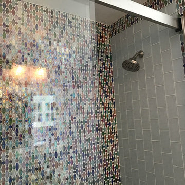 Rainbow Love Beads Bathroom Tile