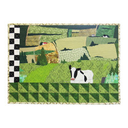 Textile art The 3rd Road - Mixed Media Art