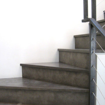 Concrete stair treads