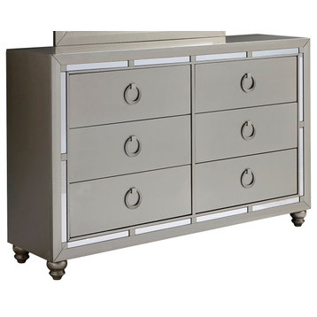 Global Furniture Usa Riley Silver Dresser
