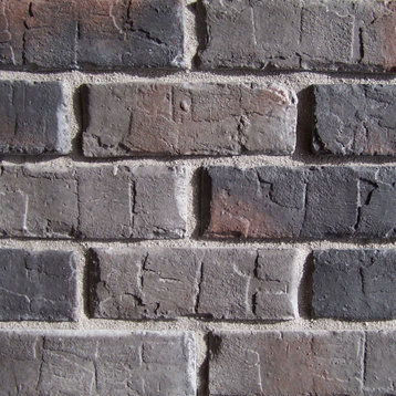 Brick Stone, Midnight, 50 Sq. Ft. Flats