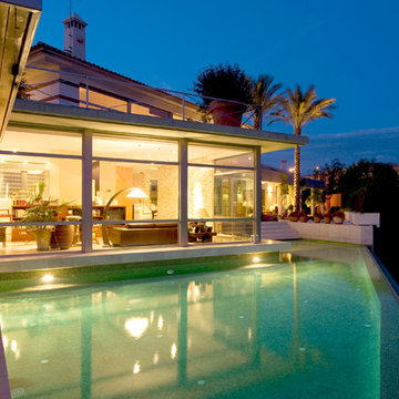 Residencia mediterránea sobre green de golf