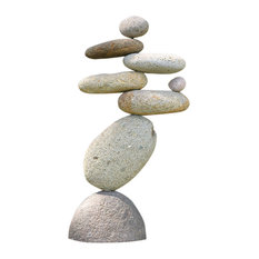 Eight-Stone Balancing Cairn, Indoor/Outdoor Garden Decoration