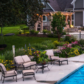 Backyard Pool, Patio, Perennials, and FUN in Barrington, IL
