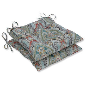 Pretty Witty Reef Wrought Iron Seat Cushions, Set of 2, 19"x18.5"x5"