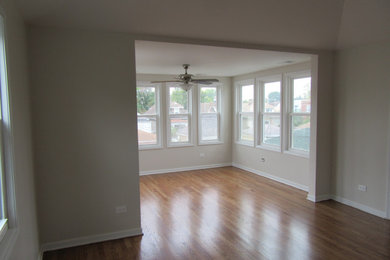 Mid-sized trendy bedroom photo in Chicago