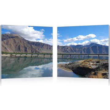 Causeway Through the Mountains Diptych - Multi