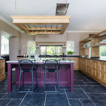 Kitchen Tour: Oak and Aubergine in a Stylish English Farmhouse
