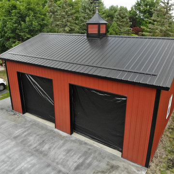 Barn-Style Post-Frame Garage